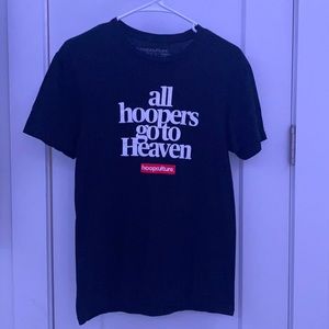 Black “all hoopers go to heaven” HoopCulture shirt